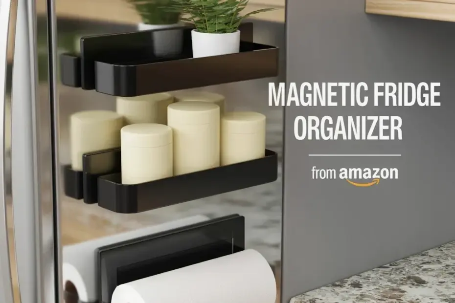 Magnetic Fridge Organizer for Small Kitchens - Free Up Counter Space with This Amazon Find