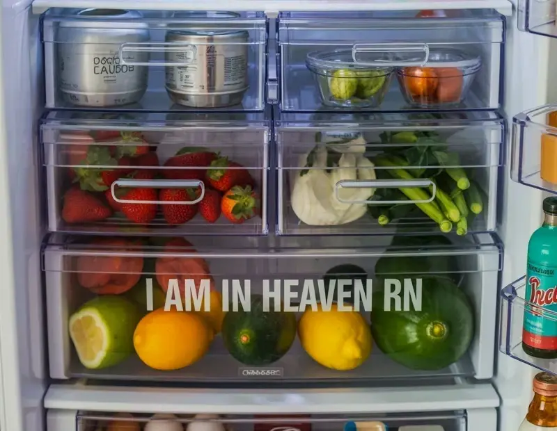 Fridge Organization with Clear Bins for Fruits, Veggies, and Beverages