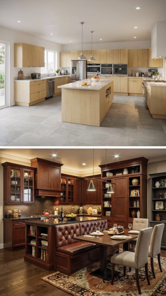 Kitchen Before and After Ideas | Old Money Style Makeovers | Builder Grade to Luxury