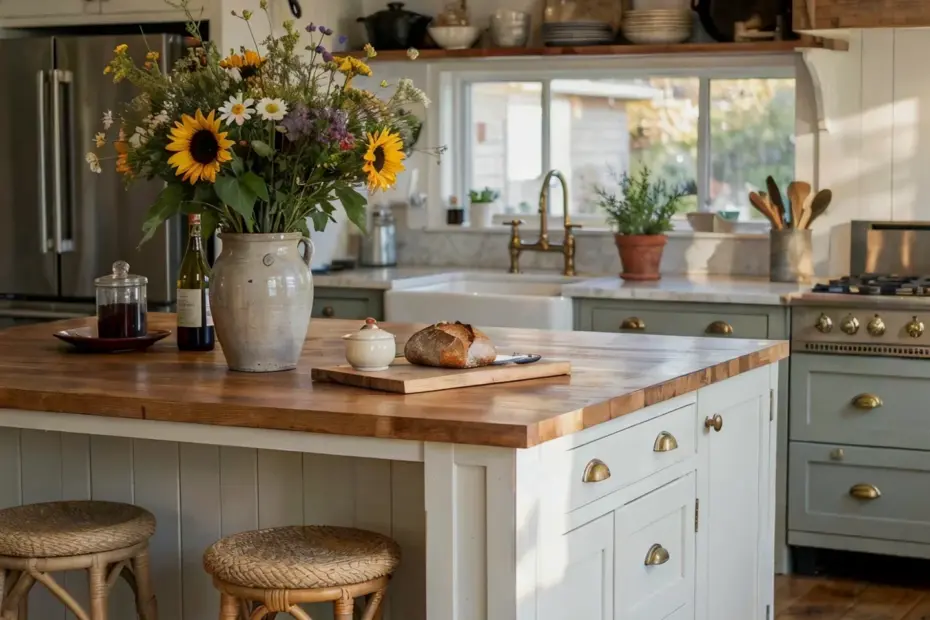Dream Kitchen Design for Spring: Light Wood, Open Shelves & Marble